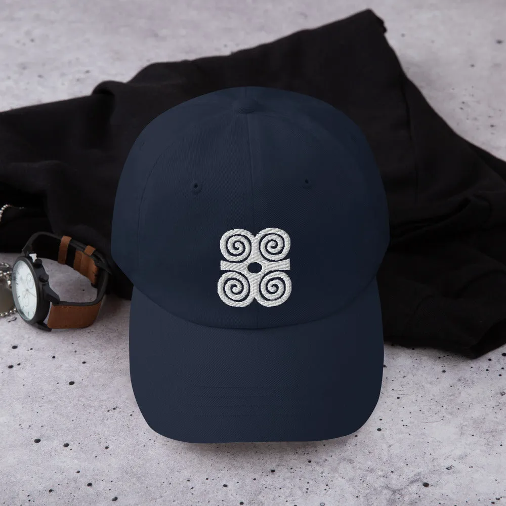 Adinkra Strength Symbol Unstructured Cotton Twill Cap