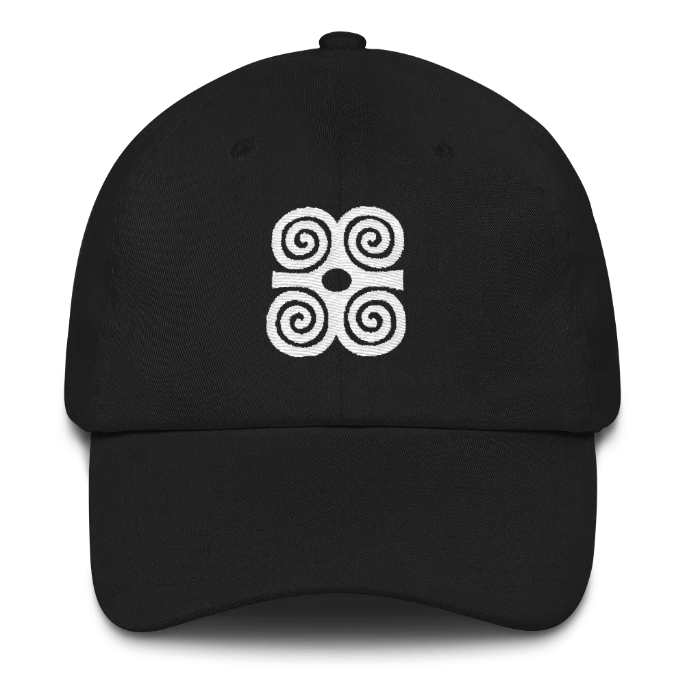 Adinkra Strength Symbol Unstructured Cotton Twill Cap