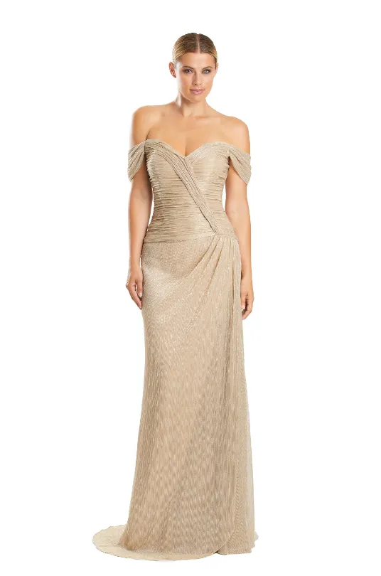 Alexander by Daymor - 1858: Off-Shoulder Draped Gown