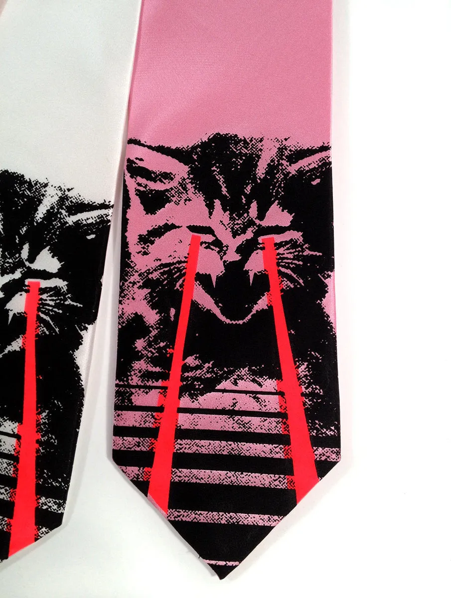 Angry Raving Laser Kitten Necktie