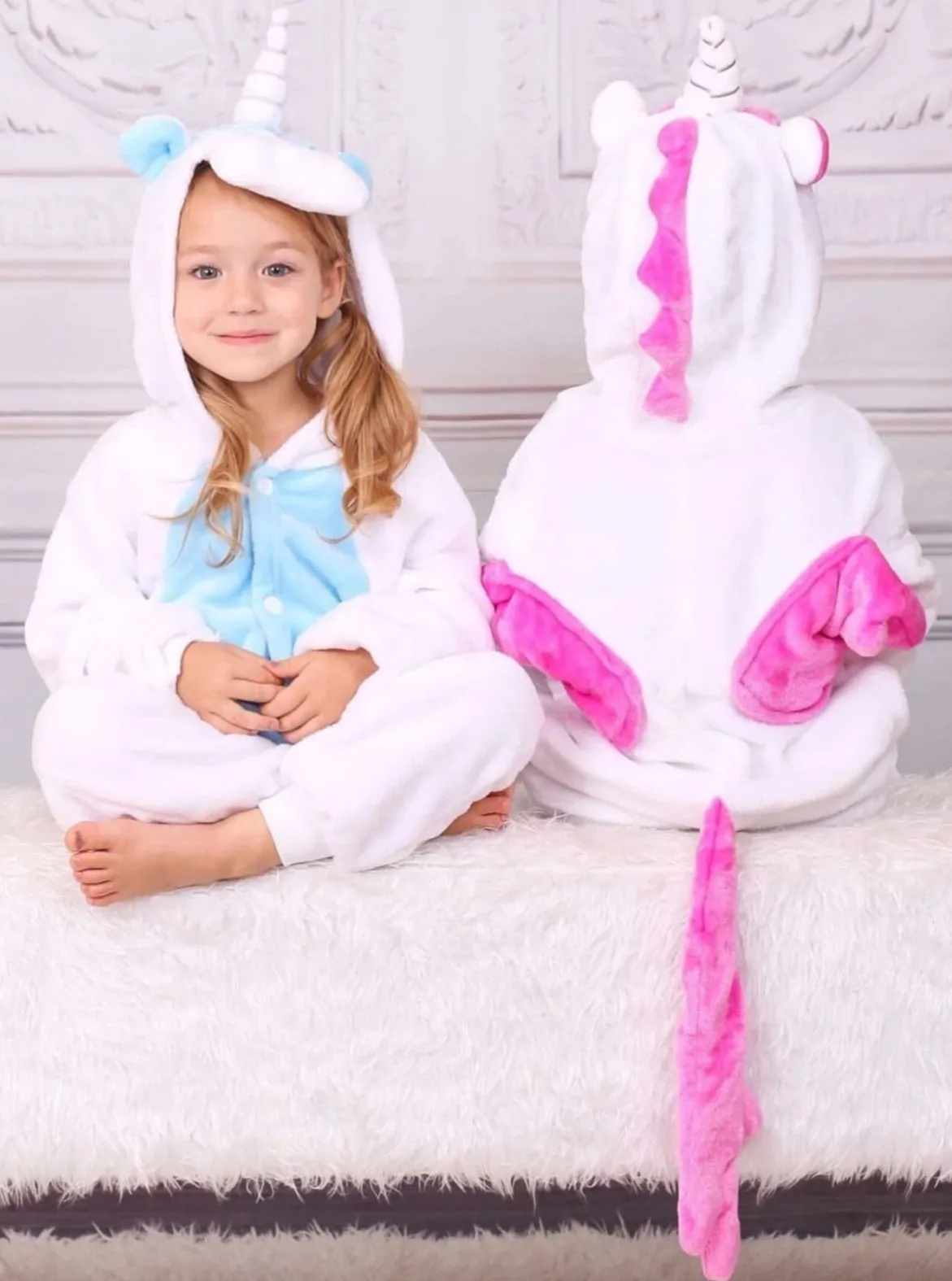 Bedtime Unicorn Hooded Onesie Pajamas