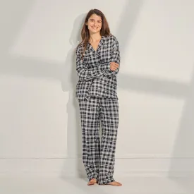 Brushed Flannel Plaid Long PJ Set