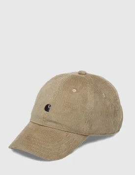 Carhartt Madison Logo Dad Corduroy Cap - Leather Beige