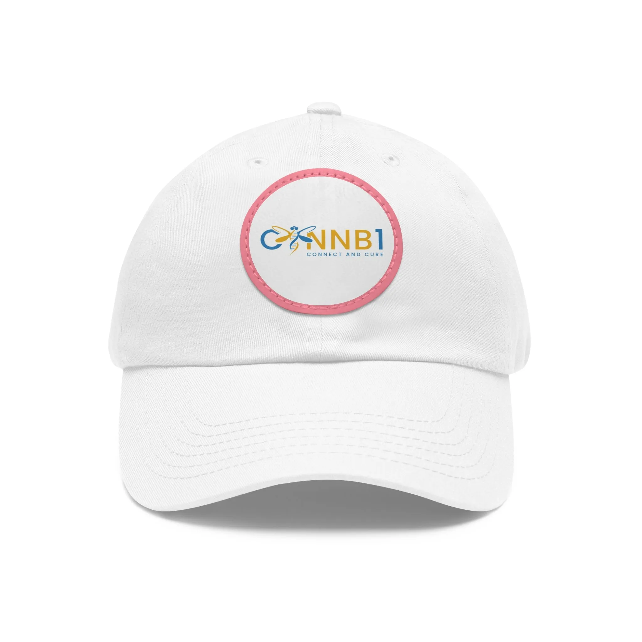 Dad Hat with Leather Patch (Round)