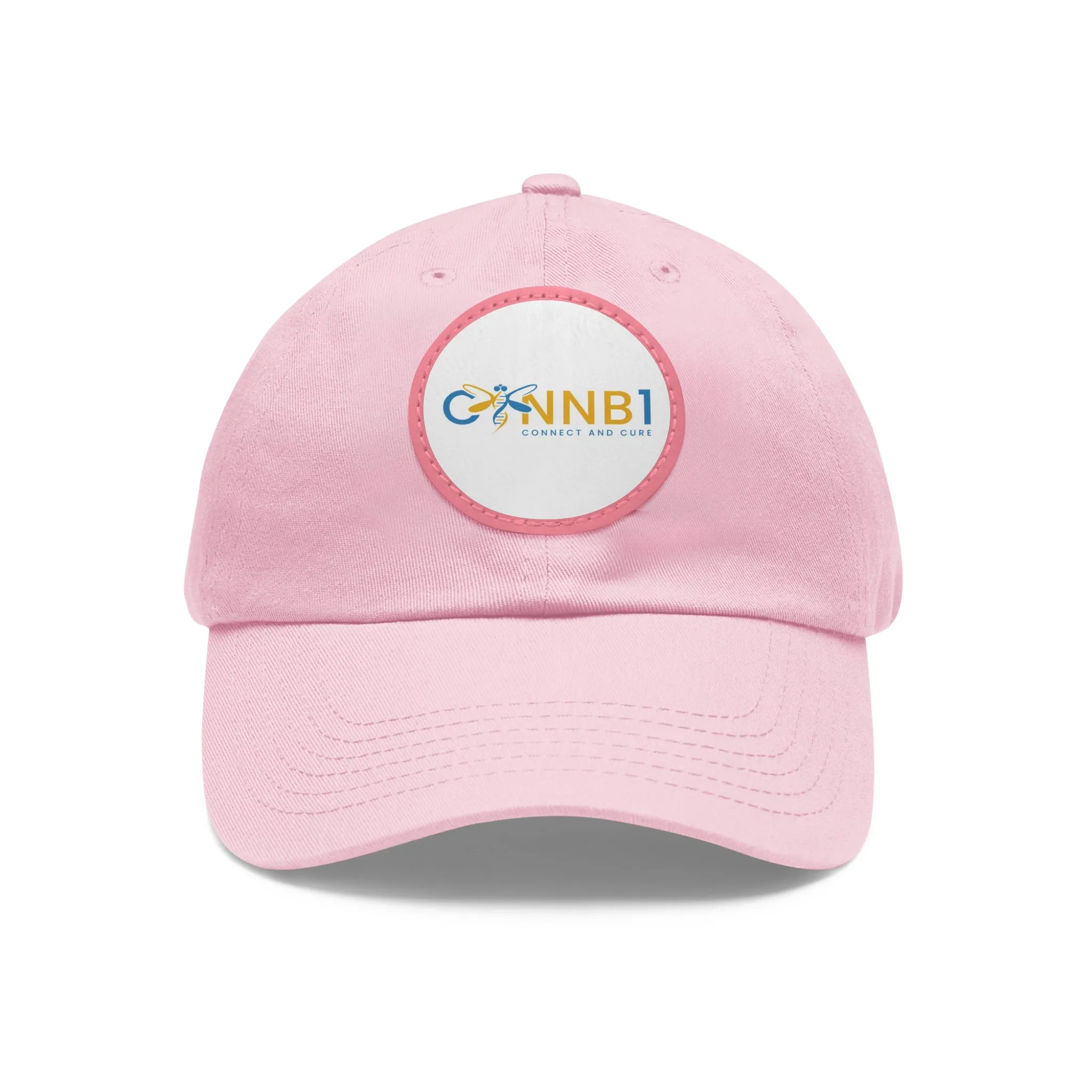 Dad Hat with Leather Patch (Round)