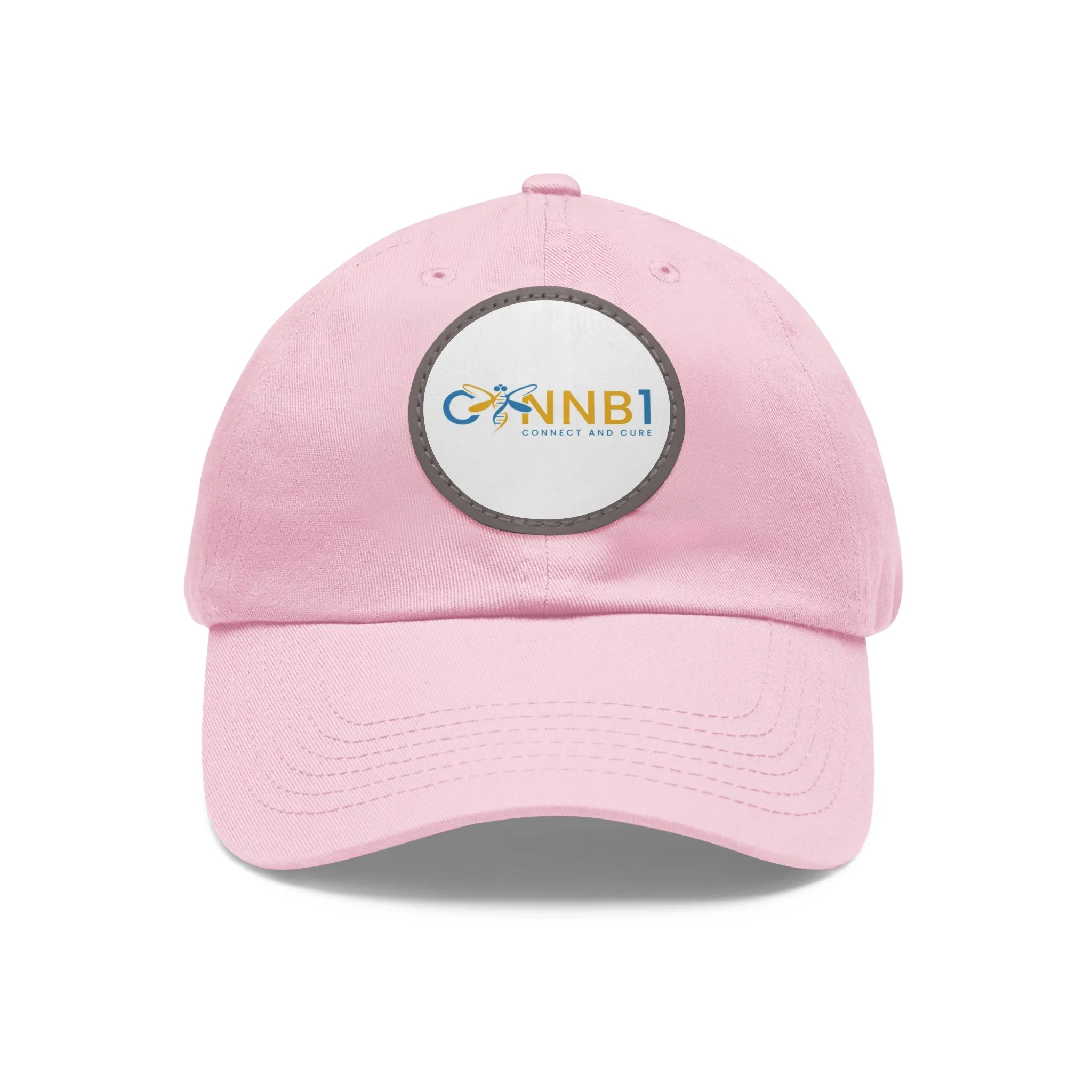 Dad Hat with Leather Patch (Round)