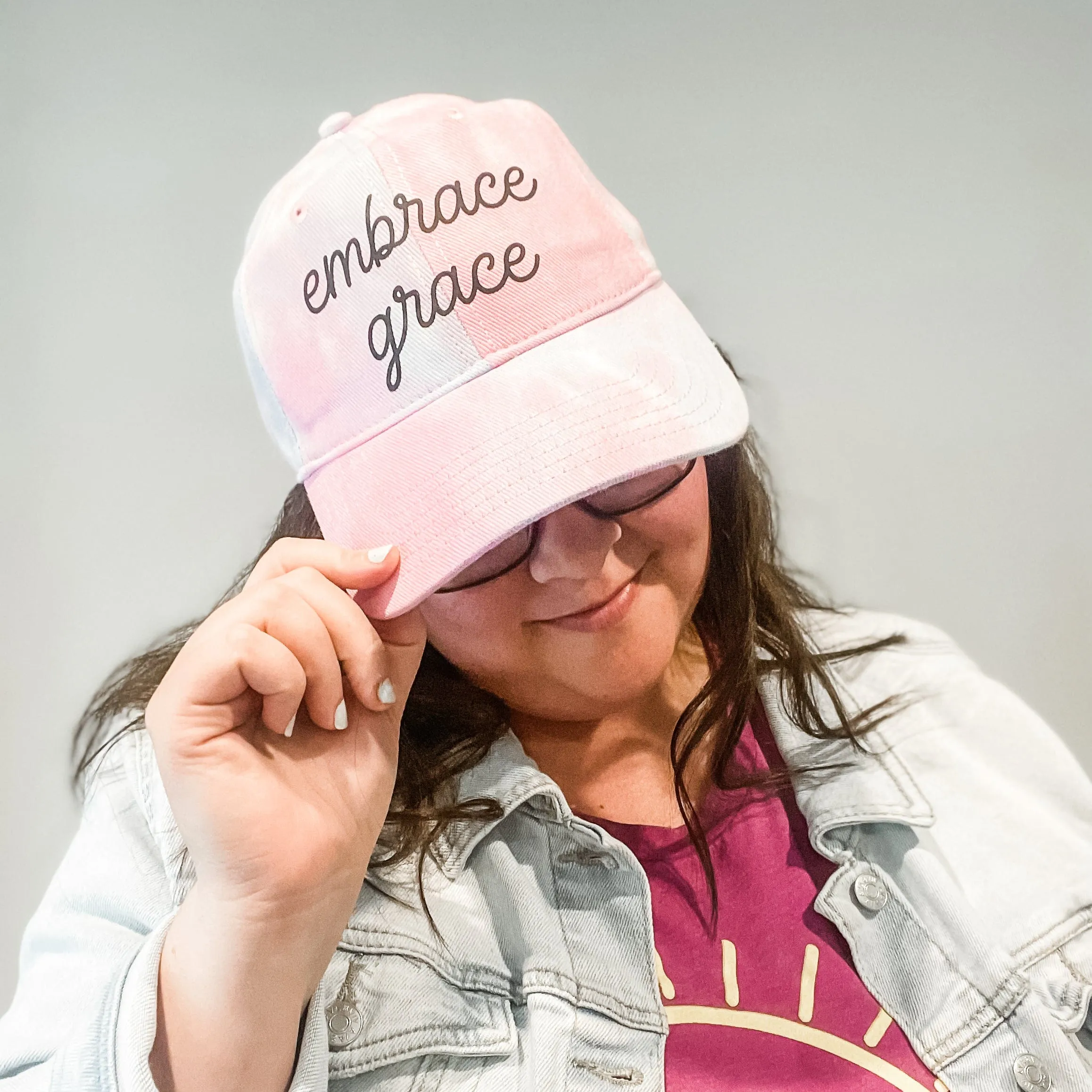 Embrace Grace Tie Dyed Dad Cap