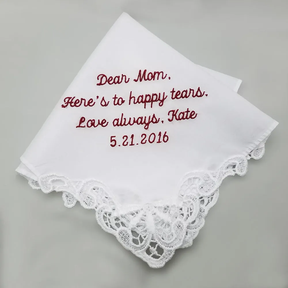 Embroidered Cotton Lace Handkerchief