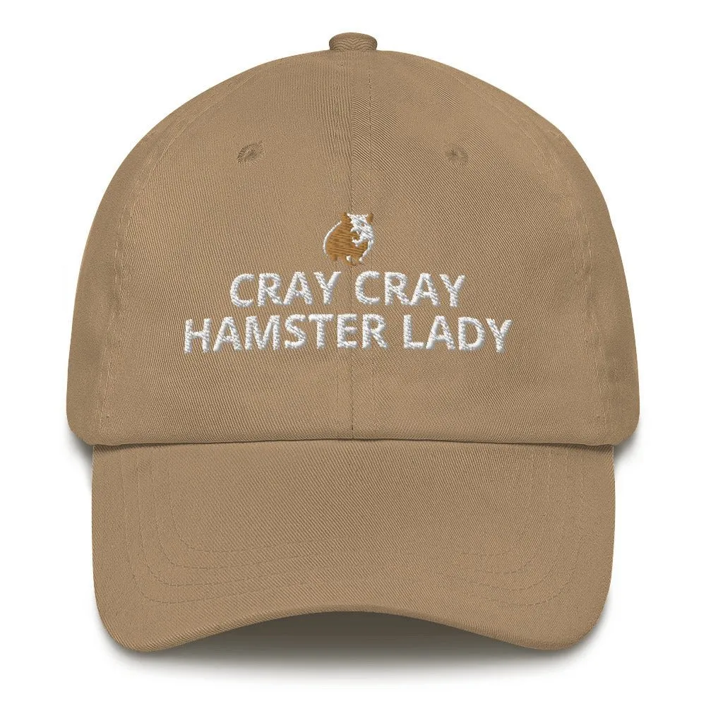 Hamster Hat | Cray Cray Hamster Lady | Perfect gift for the Pet Hamster lover! | Multiple Hat Colors Available