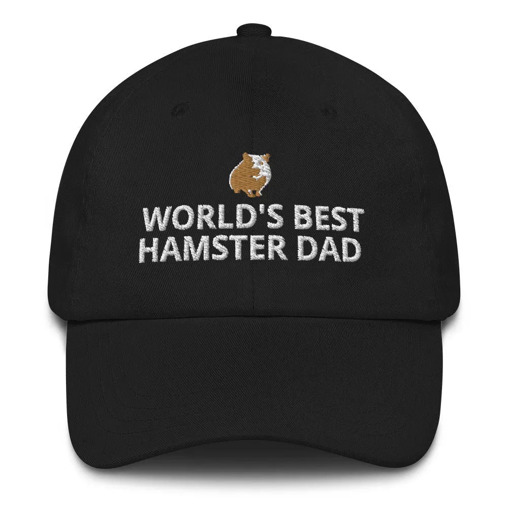 Hamster Hat | World's Best Hamster Dad | Perfect gift for the Pet Hamster lover!