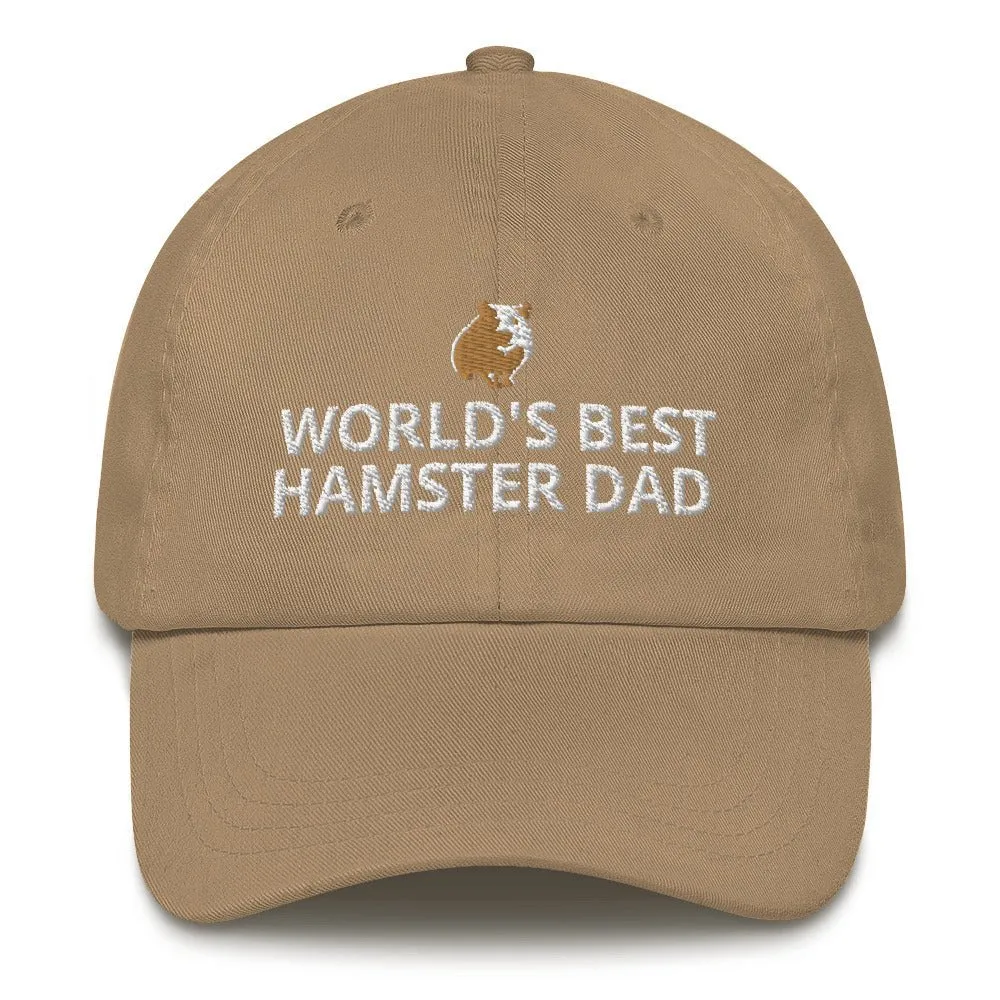 Hamster Hat | World's Best Hamster Dad | Perfect gift for the Pet Hamster lover!