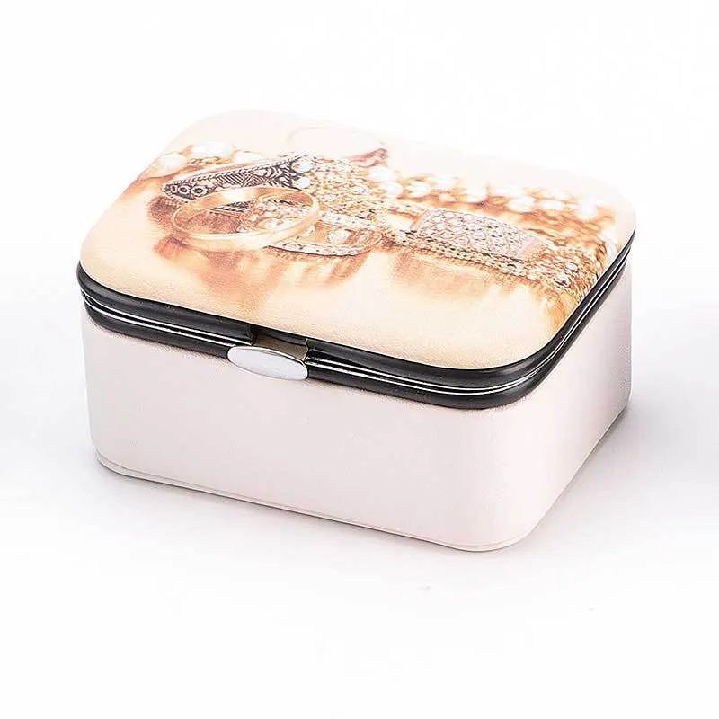 Jewelry Storage Box Portable Travel Earrings Earring Ring   Holders Case