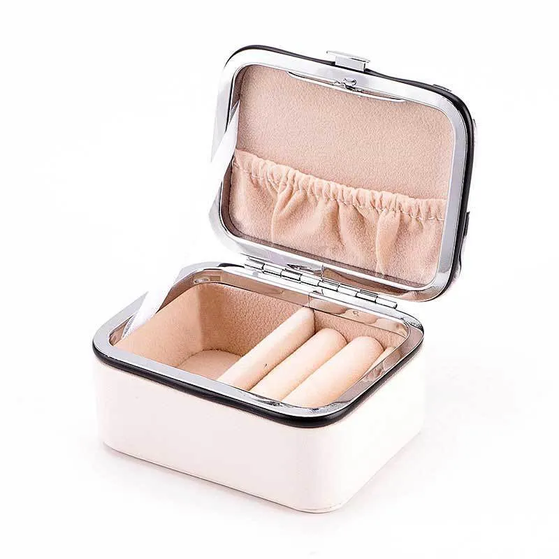 Jewelry Storage Box Portable Travel Earrings Earring Ring   Holders Case