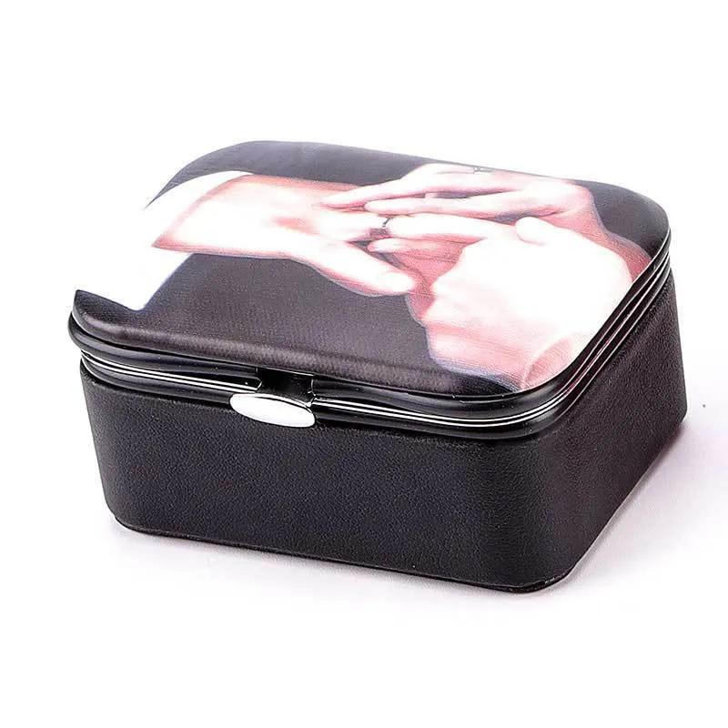 Jewelry Storage Box Portable Travel Earrings Earring Ring   Holders Case