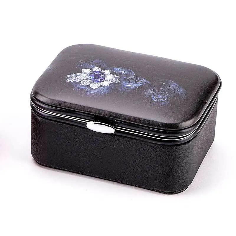 Jewelry Storage Box Portable Travel Earrings Earring Ring   Holders Case