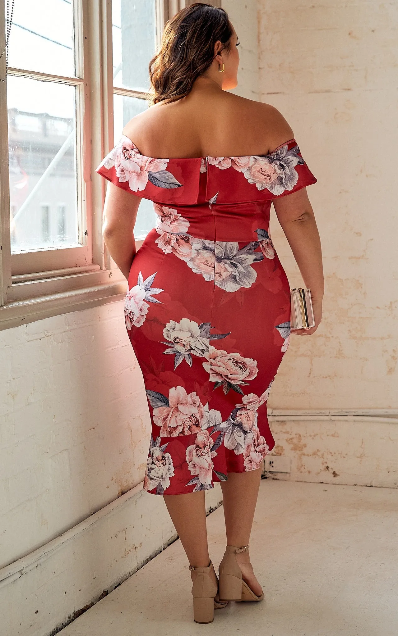 Kendra Dress - Red Floral