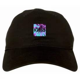 Kings Blue Tie Dye Box Logo Dad Hat