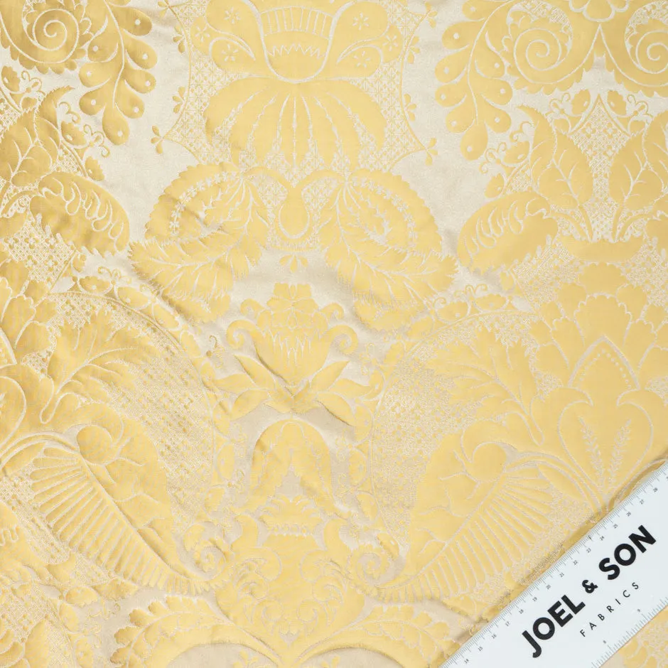 Light Gold Silk Baroque Brocade