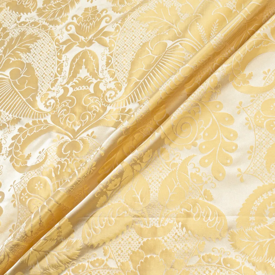 Light Gold Silk Baroque Brocade