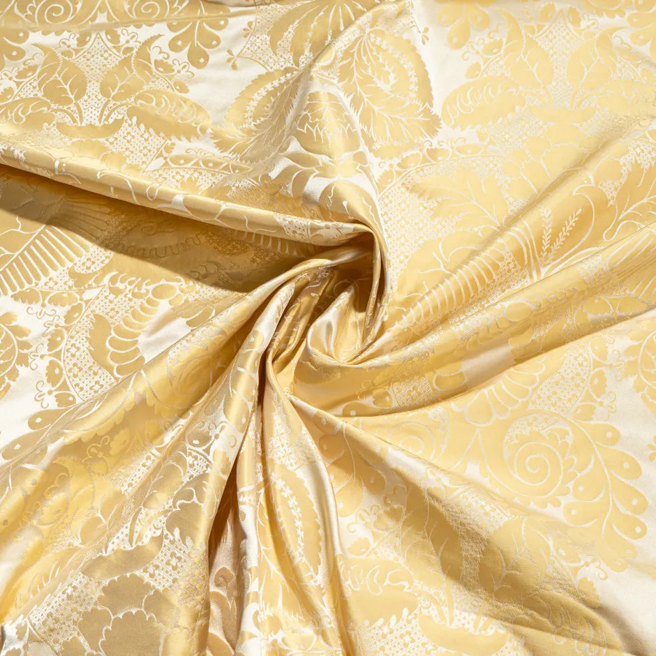 Light Gold Silk Baroque Brocade