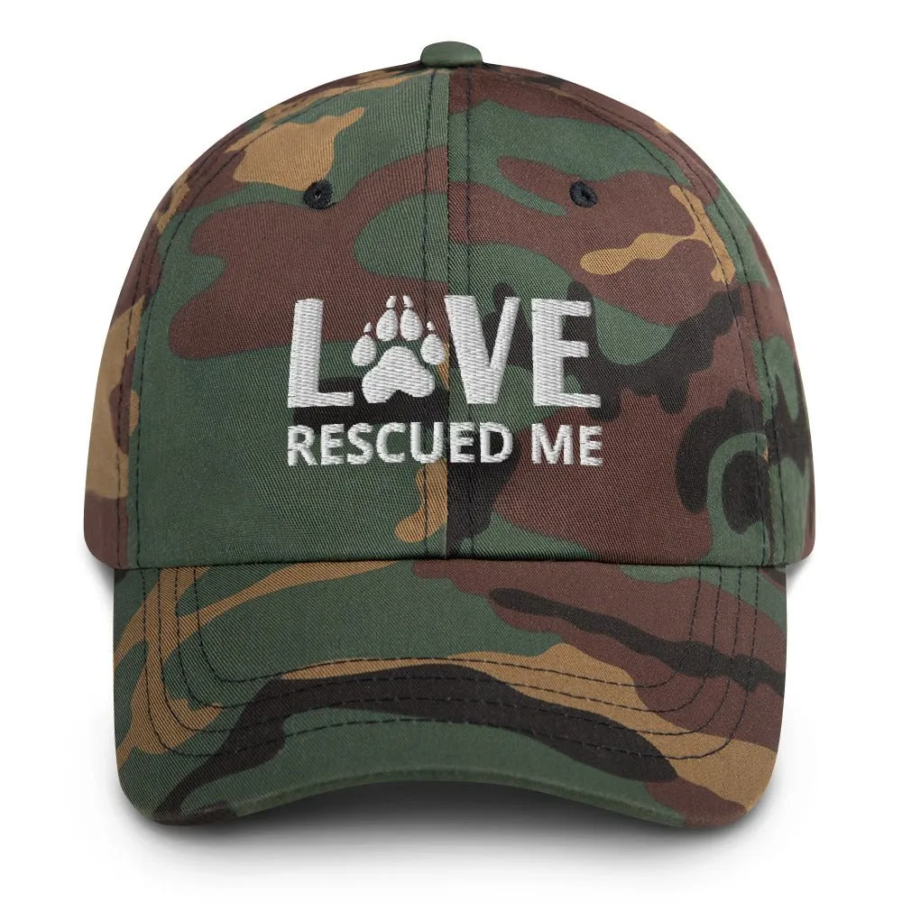 Love Dog Rescue Hat | Love Rescued Me | Perfect gift for the dog lover in your family!| Multiple Hat Colors Available