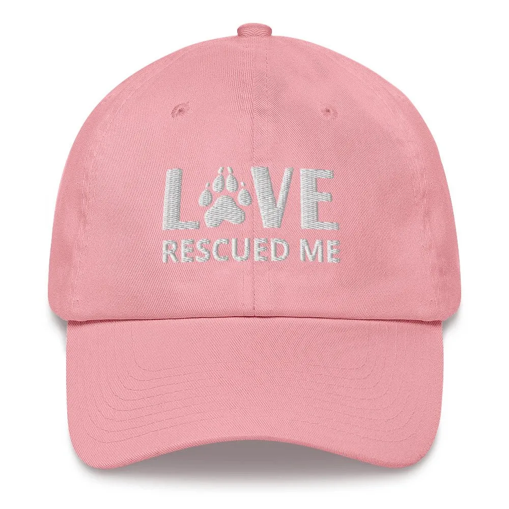 Love Dog Rescue Hat | Love Rescued Me | Perfect gift for the dog lover in your family!| Multiple Hat Colors Available