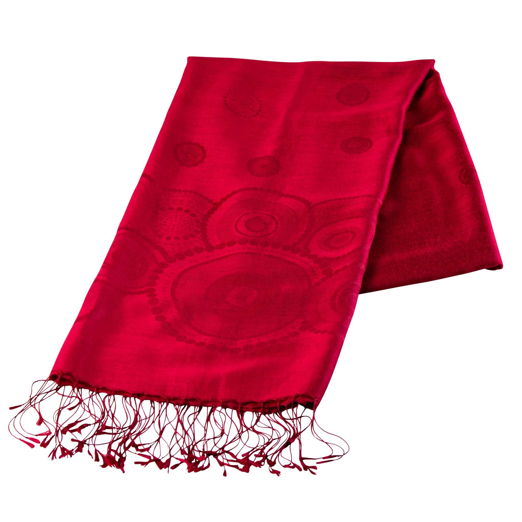 Red Silk Shawl