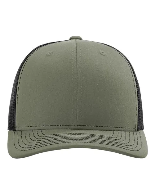 Swing. Swear. Repeat. | Golf Hat | Richardson 112 Leather Patch Hat for  Golfers | Unique Christmas Gift Idea for Golfers