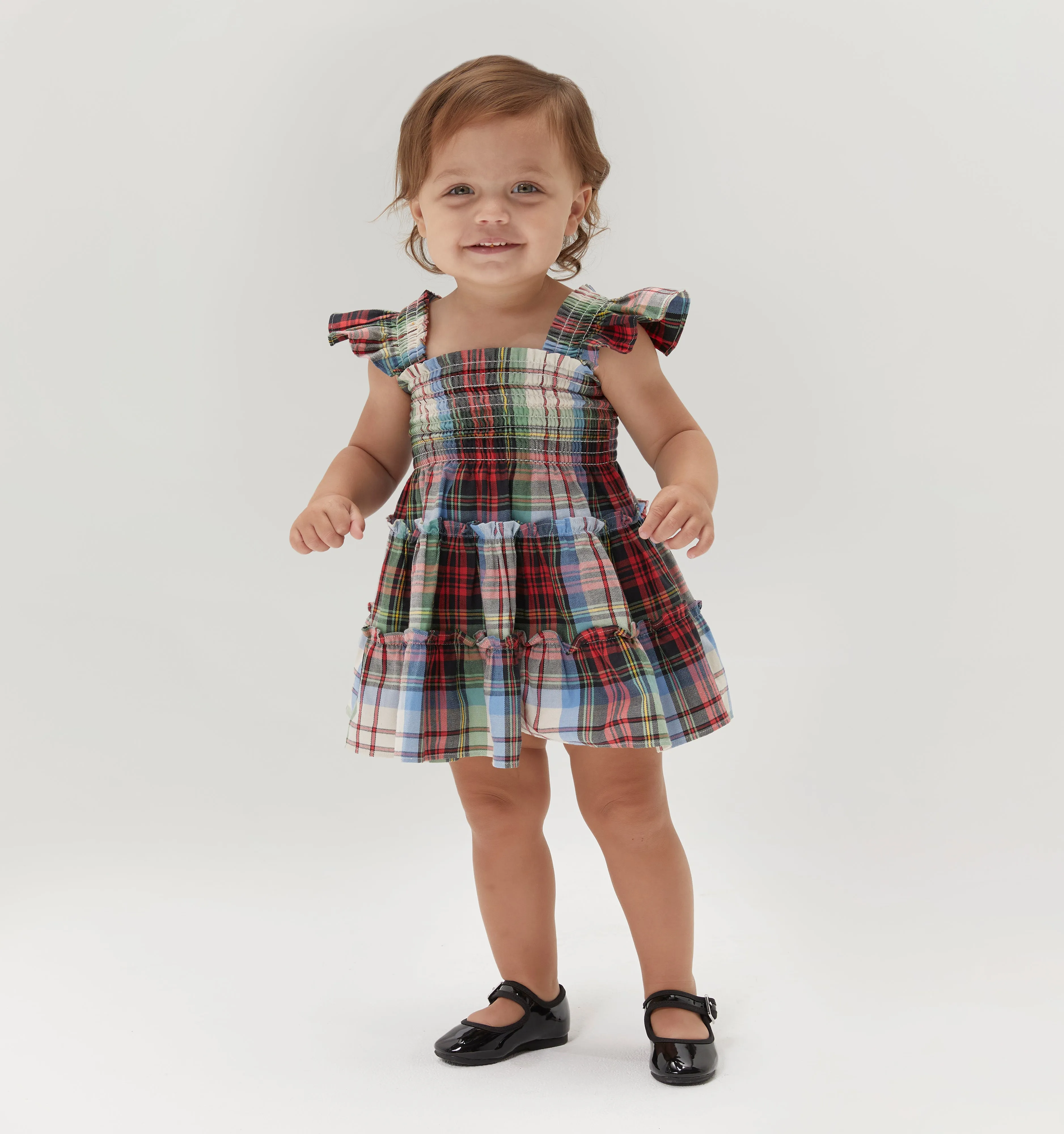 The Baby Ellie Nap Dress - Multi Tartan