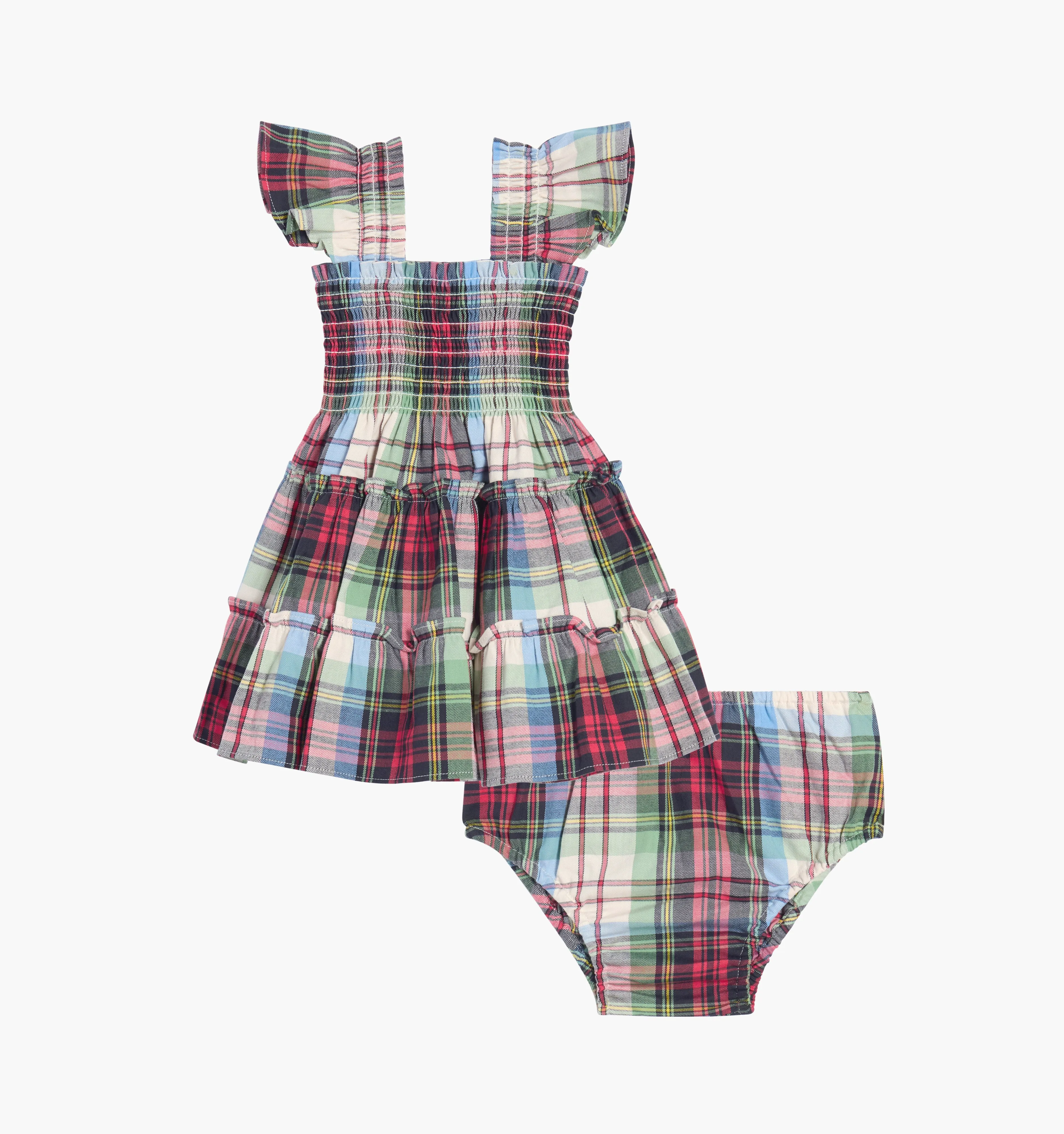 The Baby Ellie Nap Dress - Multi Tartan