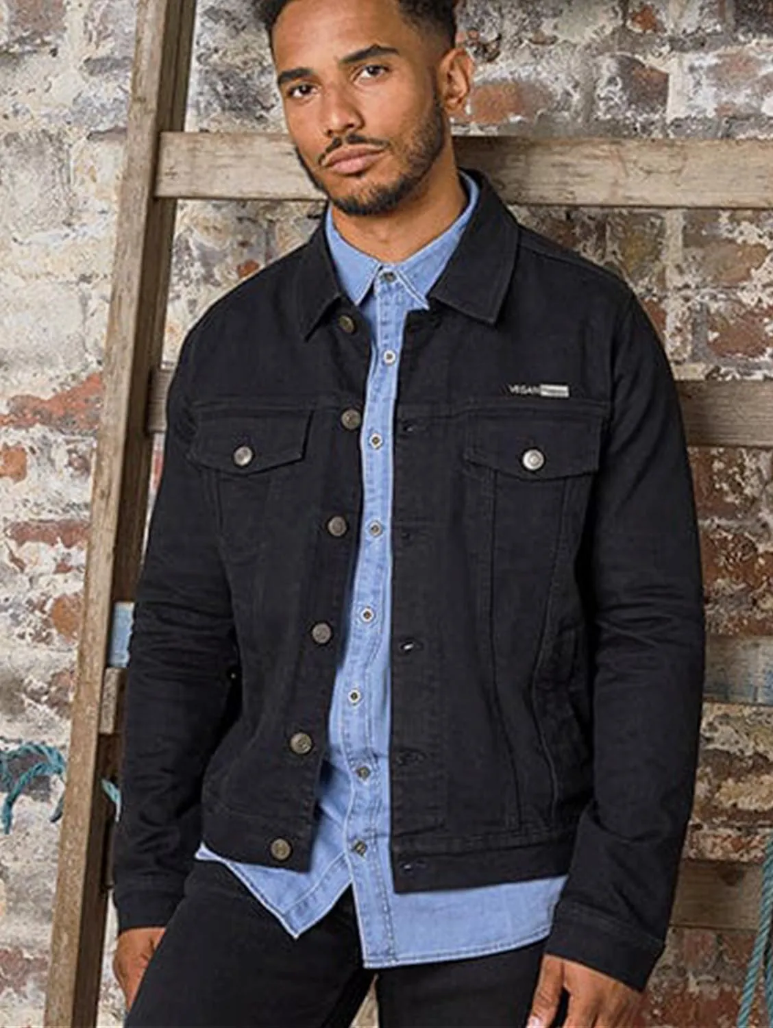 Vegan Men's Noah Denim Jacket | Multiple Colours