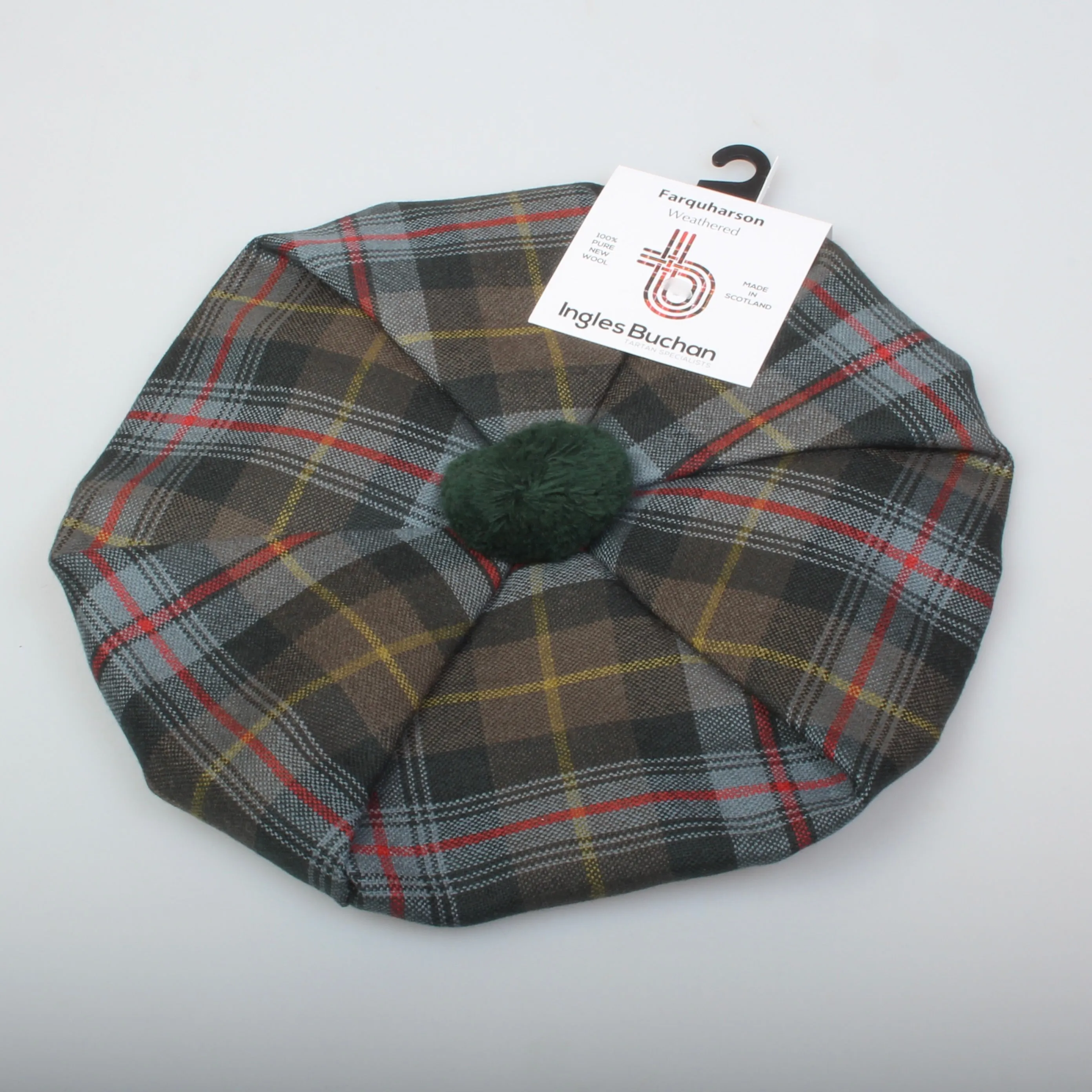 Wool Tam in Farquharson Weathered Tartan